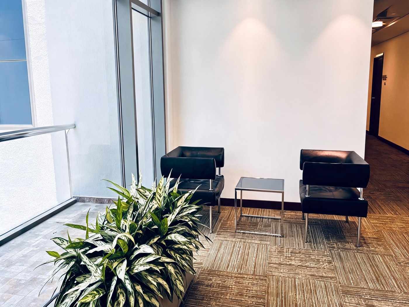 Client lounge area at Beeline DAFZA office