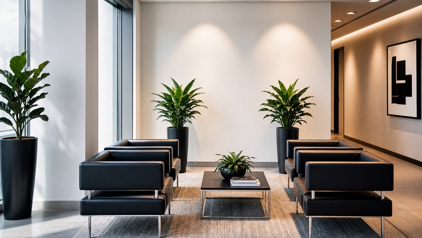 Premium lounge at Beeline wholesale office