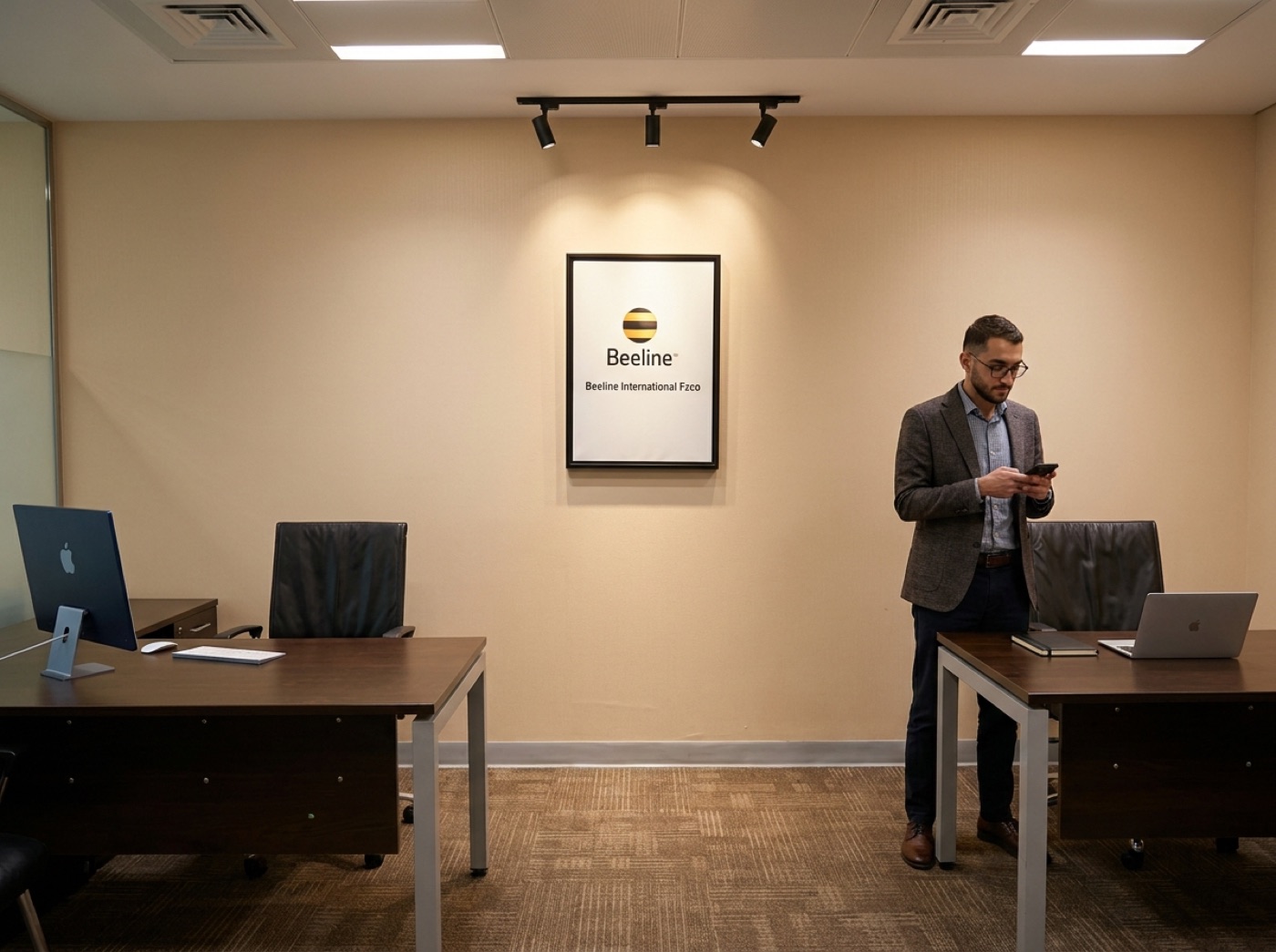 Beeline team workspace in Dubai Airport Free Zone